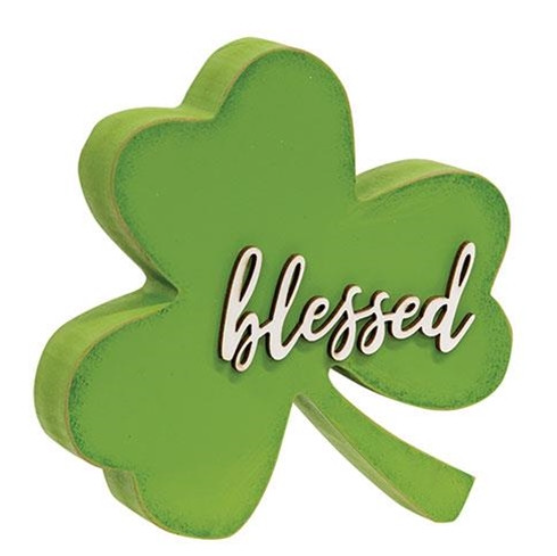 Chunky Blessed Shamrock Sitter