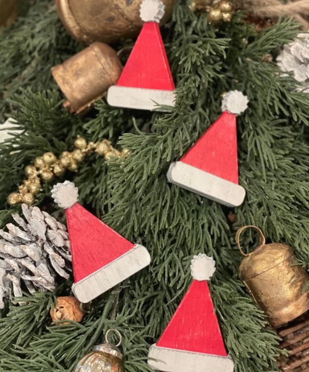 Mini Santa Hats - Set of 4