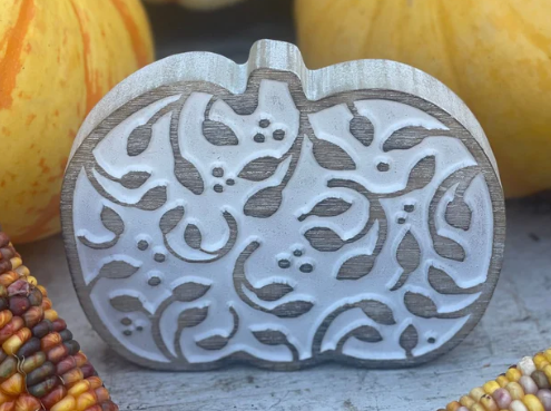 Small Pattern Carved Pumpkin