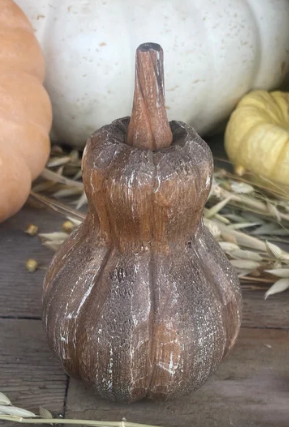 Wood Carved Gourd