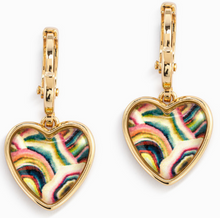 Load image into Gallery viewer, Art Heart Earrings- Forever Friends
