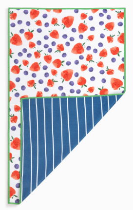 Berries Absorbent Reversible Towel - 18x30in