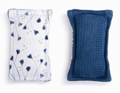 Blue Wildflowers Kitchen Sponge - Set of 2