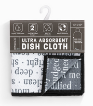 Load image into Gallery viewer, Clean Dirty Absorbent 2-Sided Dishcloth
