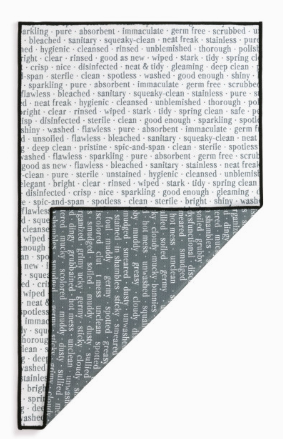 Clean Dirty Absorbent Reversible Towel - 18x30in
