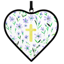 Load image into Gallery viewer, Faith Heart Suncatcher
