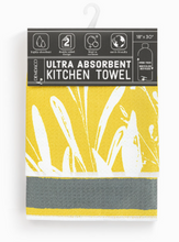 Load image into Gallery viewer, Gold Leaves Absorbent Reversible Towel - 18x30in
