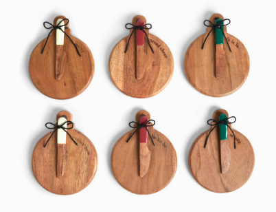 Holiday Mini Wood Serving Board