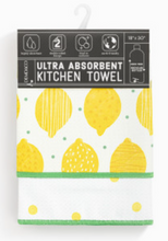 Load image into Gallery viewer, Lemons Absorbent Reversible Towel - 18x30in
