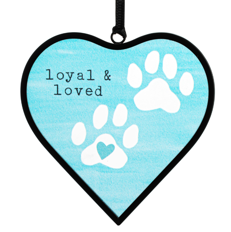 Loyal & Loved Heart Suncatcher