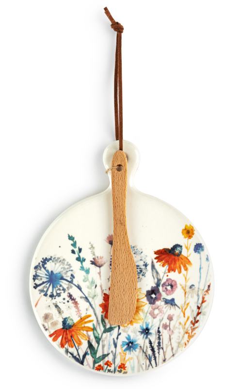 Meadow Flowers Mini Ceramic Serving Board