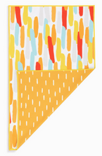 Load image into Gallery viewer, Orange Lines Absorbent Reversible Towel - 18x30in
