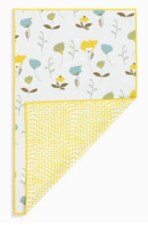 Whimsical Floral Absorbent Reversible Towel - 18x30in