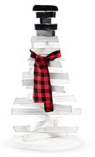 Load image into Gallery viewer, Wood Adjustable Tabletop Snowman
