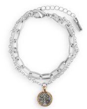 Load image into Gallery viewer, Wrapped in Prayer Layer Bracelet | Silver
