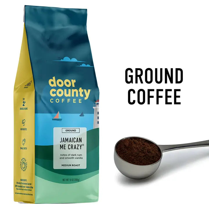 Door County 10oz Jamaican Me Crazy Speciality  Coffee Ground