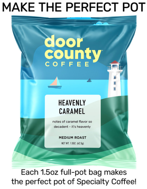 Heavenly Caramel Single Serve Ground Coffee