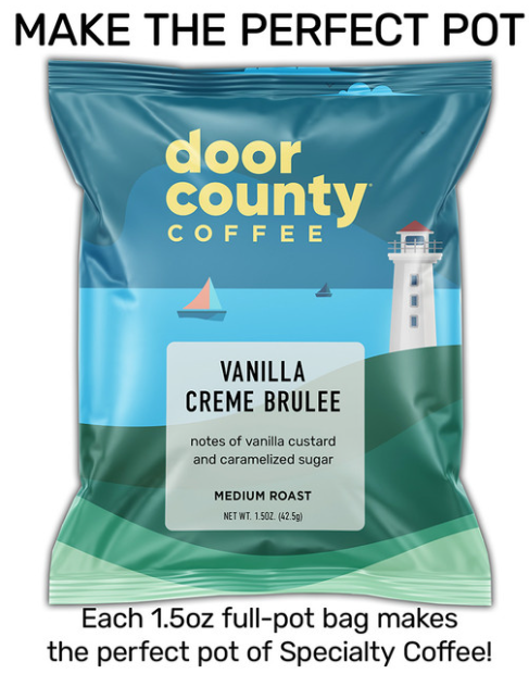 Vanilla Cream Brulee Single Serve Ground Coffee