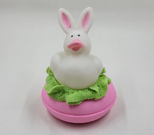 Load image into Gallery viewer, Easter Bunny Rubber Duck Donut Bath Bomb
