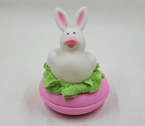 Easter Bunny Rubber Duck Donut Bath Bomb