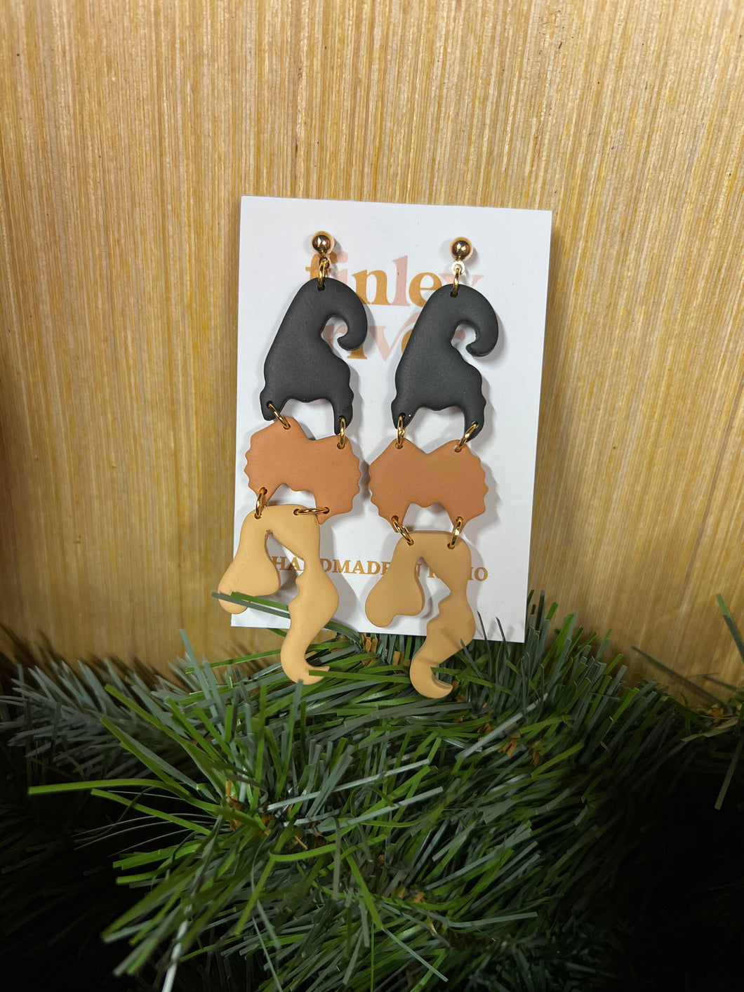 Witch Sisters | Halloween | Clay Earrings