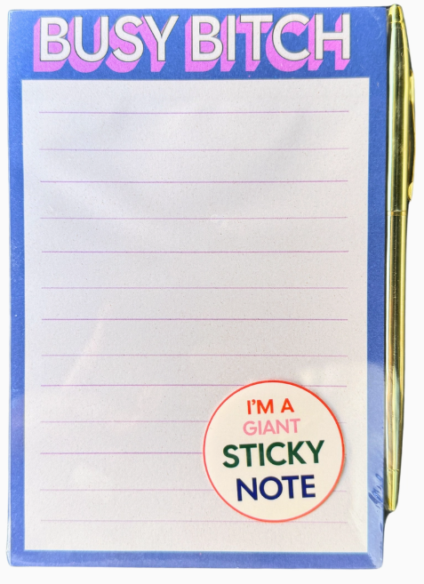 Busy Bitch Notepad Sticky Note