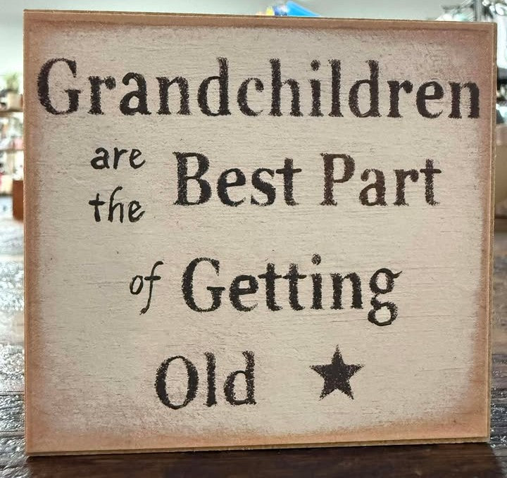 Grandchildren Block Sign