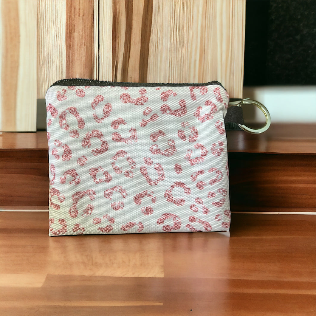 Mini Pouch - Light Pink Cheetah