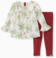 Load image into Gallery viewer, Holiday Snowflakes Organic Tunic &amp; Pants Set
