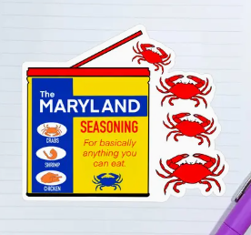 Maryland Seasoning Crab Sticker