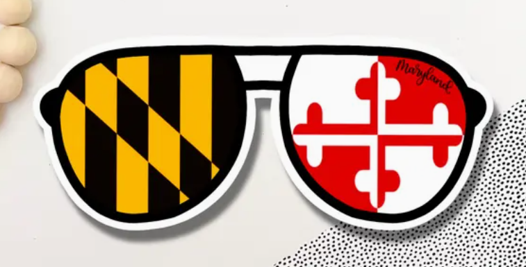 Maryland Sunglasses Sticker