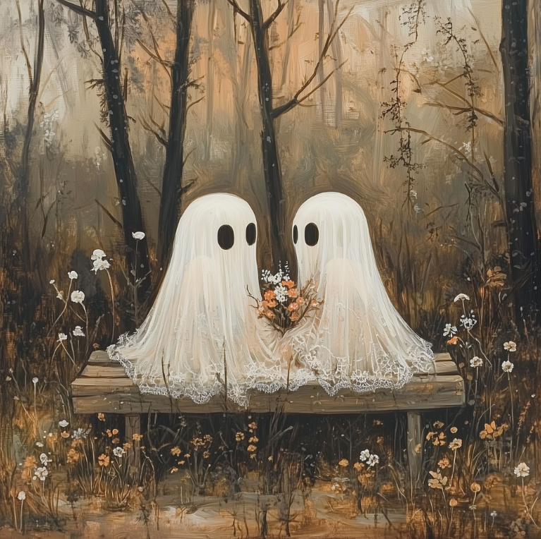 Forest Ghost Love Framed Box Art