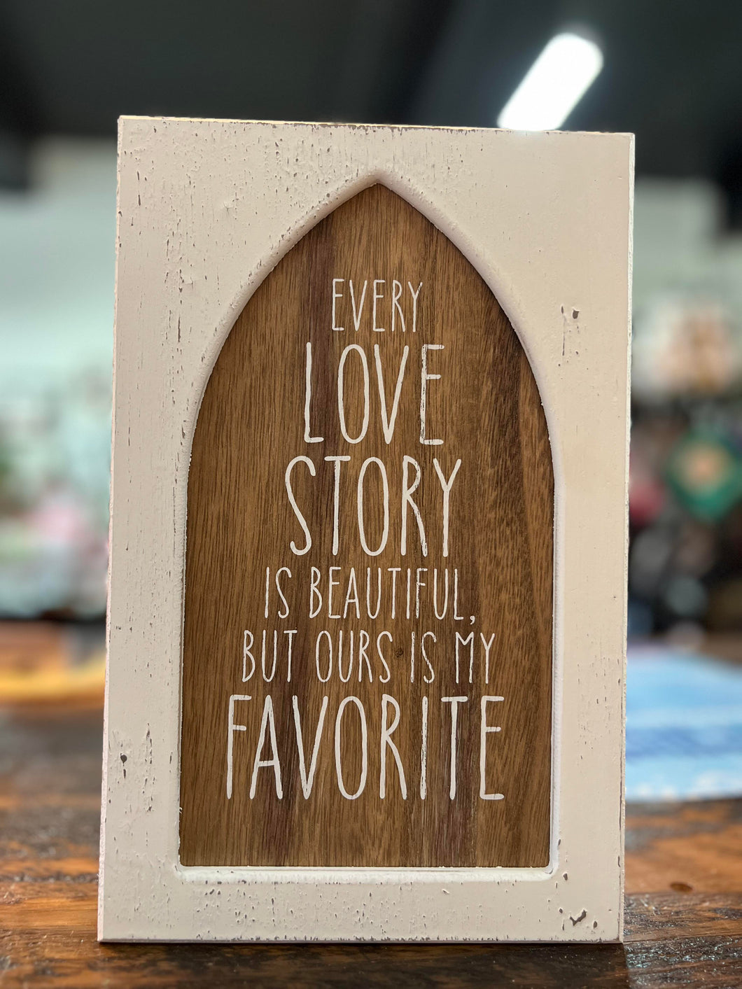 Love Story Box Sign