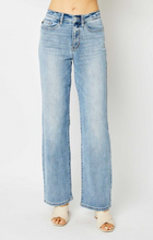 Load image into Gallery viewer, Judy Blue High Waist Light Wash Straight Leg Denim Jeans
