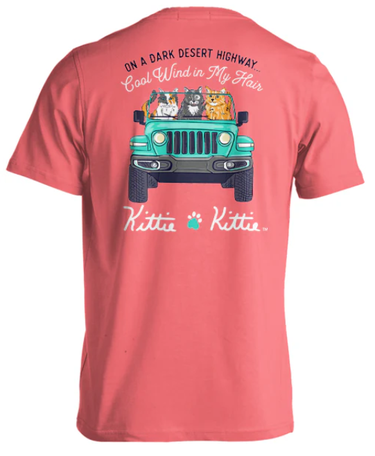 Wind in My Hair Kittie | Coral Silk
