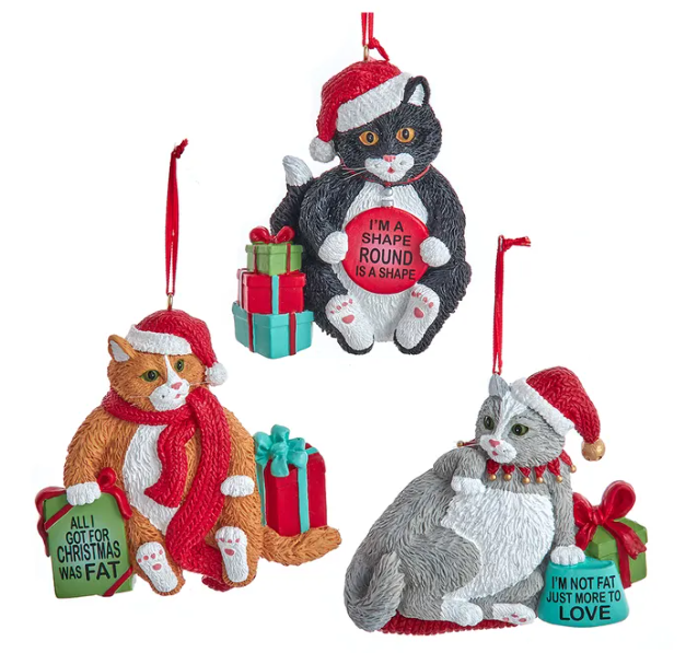 Fat Cat Ornaments