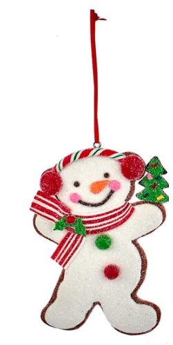 Gingerbread Snowman Ornament