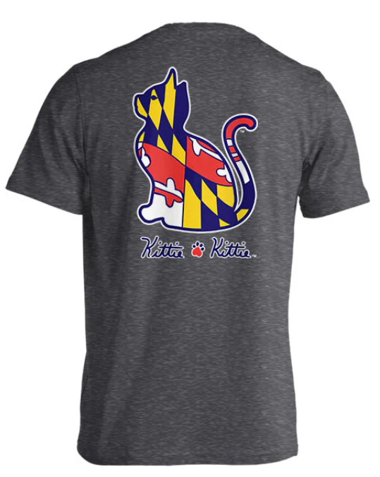 Maryland Flag Kittie | Dark Heather