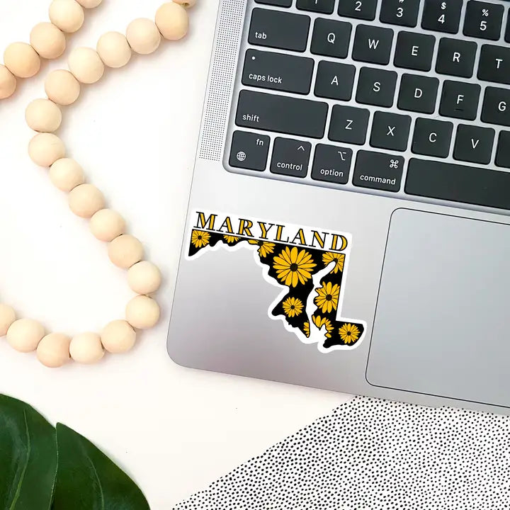 Maryland State Name Flower Sticker