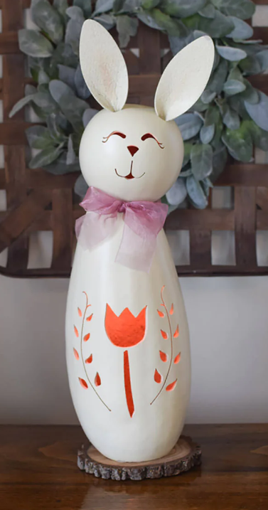 Meadowbrook Gourds Poppy - Large Tall Lit Bunny