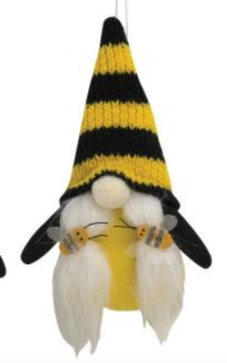 Mrs. Gnome Hanging Bee Ornament