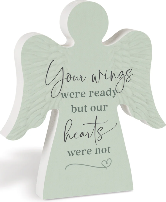 Your Wings Were Ready But Our Hearts Were Not Angel Shape Décor