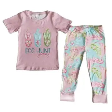 Pastel Watercolor Easter Egg Hunt Gnomies Girls Outfit