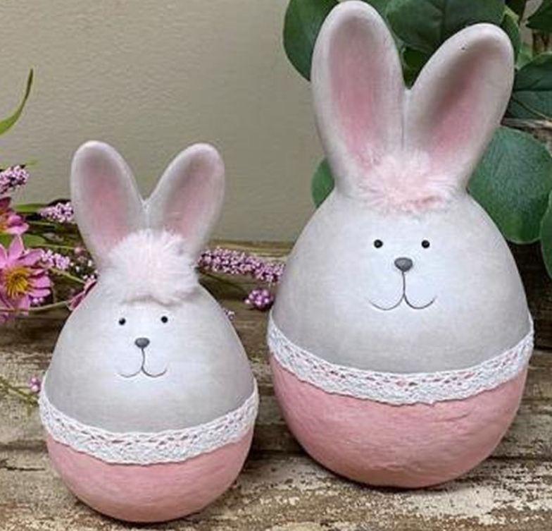 Pink Ceramic Bunnies