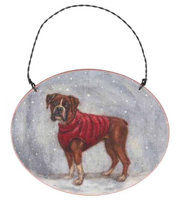 Cozy Boxer Ornament