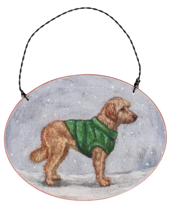 Cozy Goldendoodle Ornament