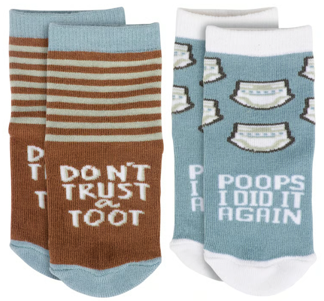 Poops I Did It Again Baby Sock Set
