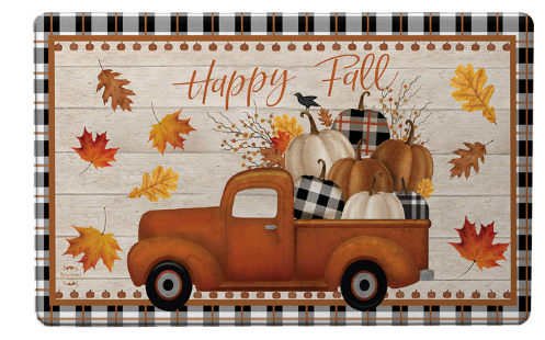 Happy Fall Pickup Truck Comfort Mat