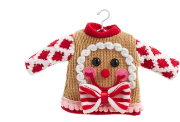 Gingerbread Ugly Sweater Ornament