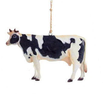 Kurt AdlerTin Cow Farm Animal Ornament